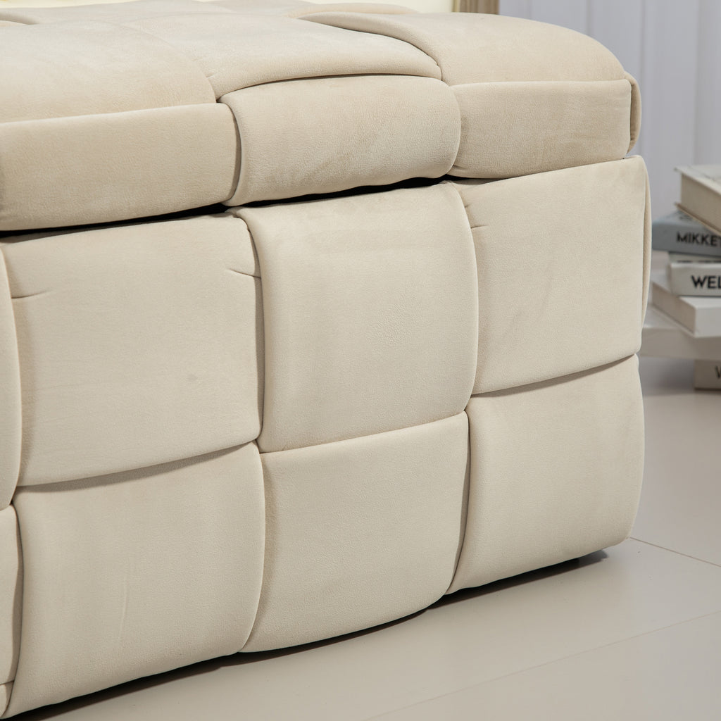 COOLMOR Ottoman chair w/ Storage (beige)