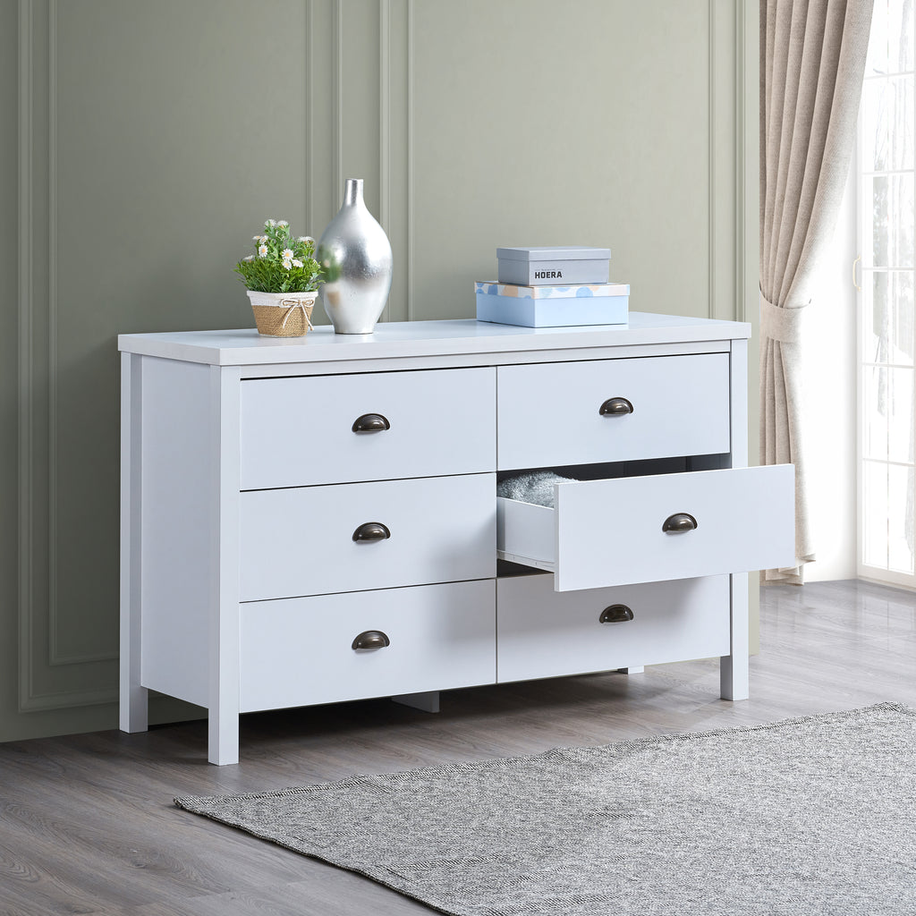 SAFARI 6-drawer main dressing table with interlocking drawer function