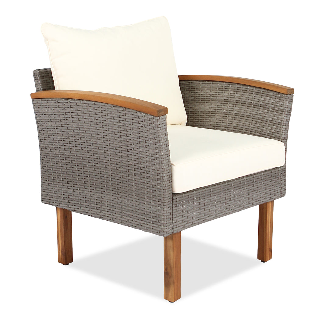 9-piece Patio Furniture Set w/ Acacia wood