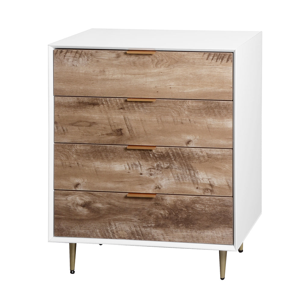 Tall 4 Drawer Dresser Chest - Wooden