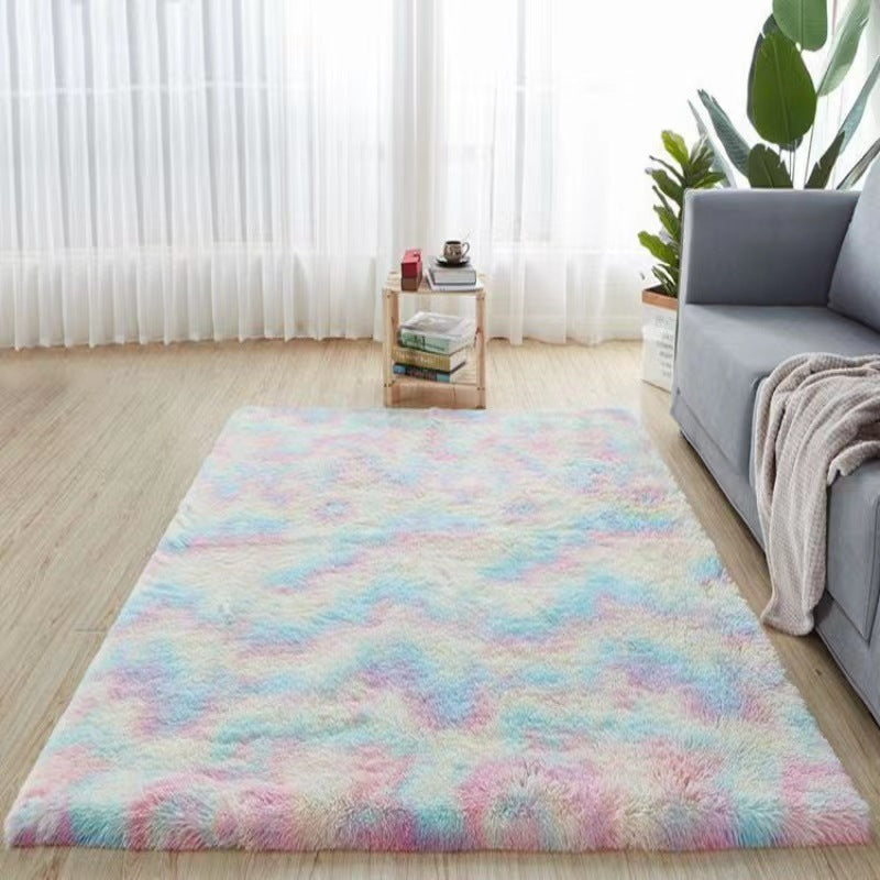 Plush Tie-Dye Rug