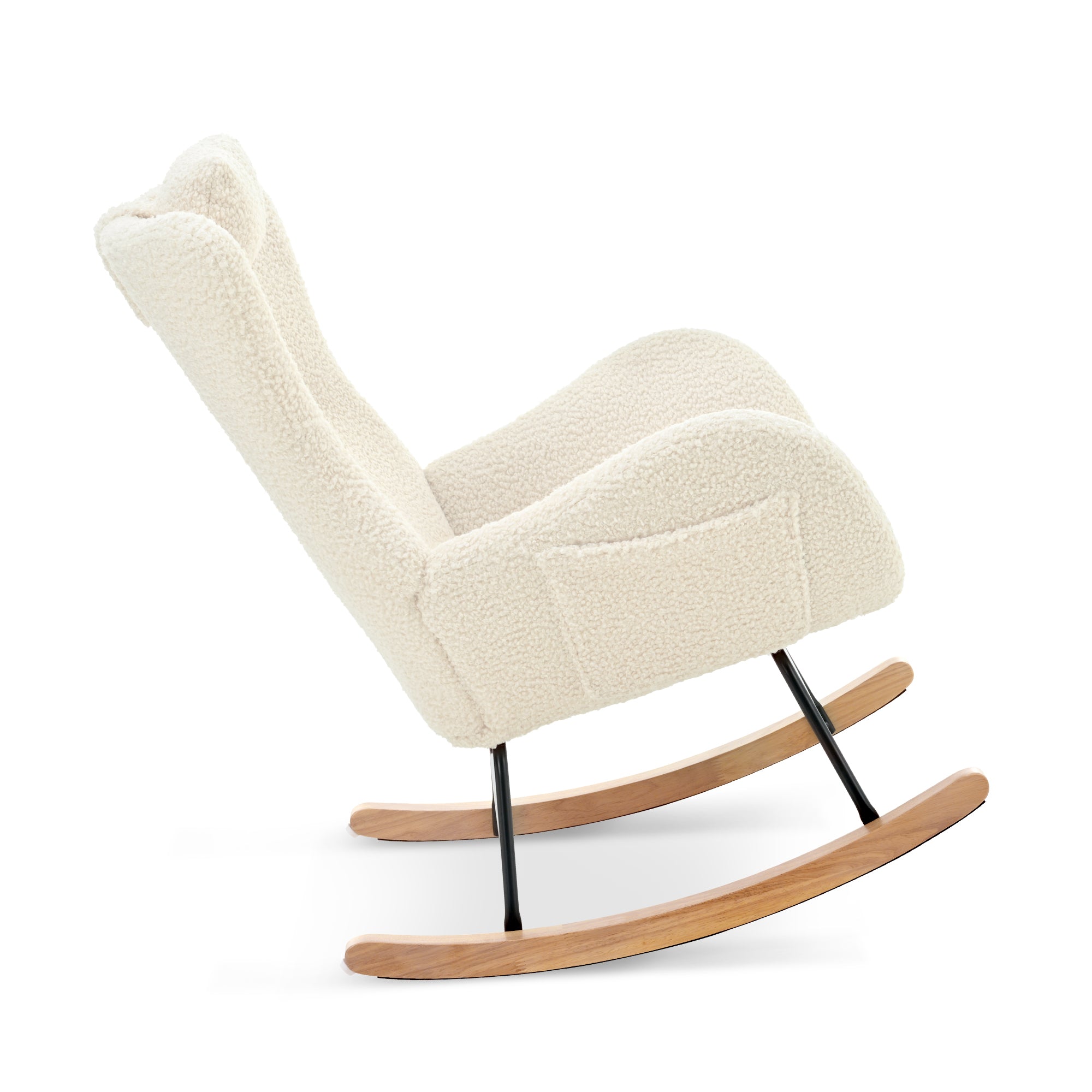 Cashmere Rocking Chair (Beige)