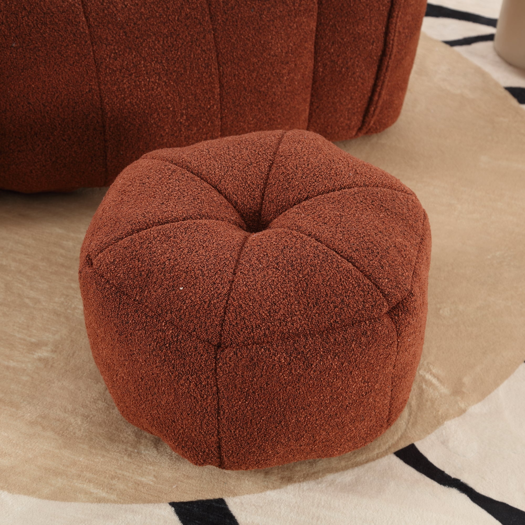 Plush Foam Lounger w/ Ottoman