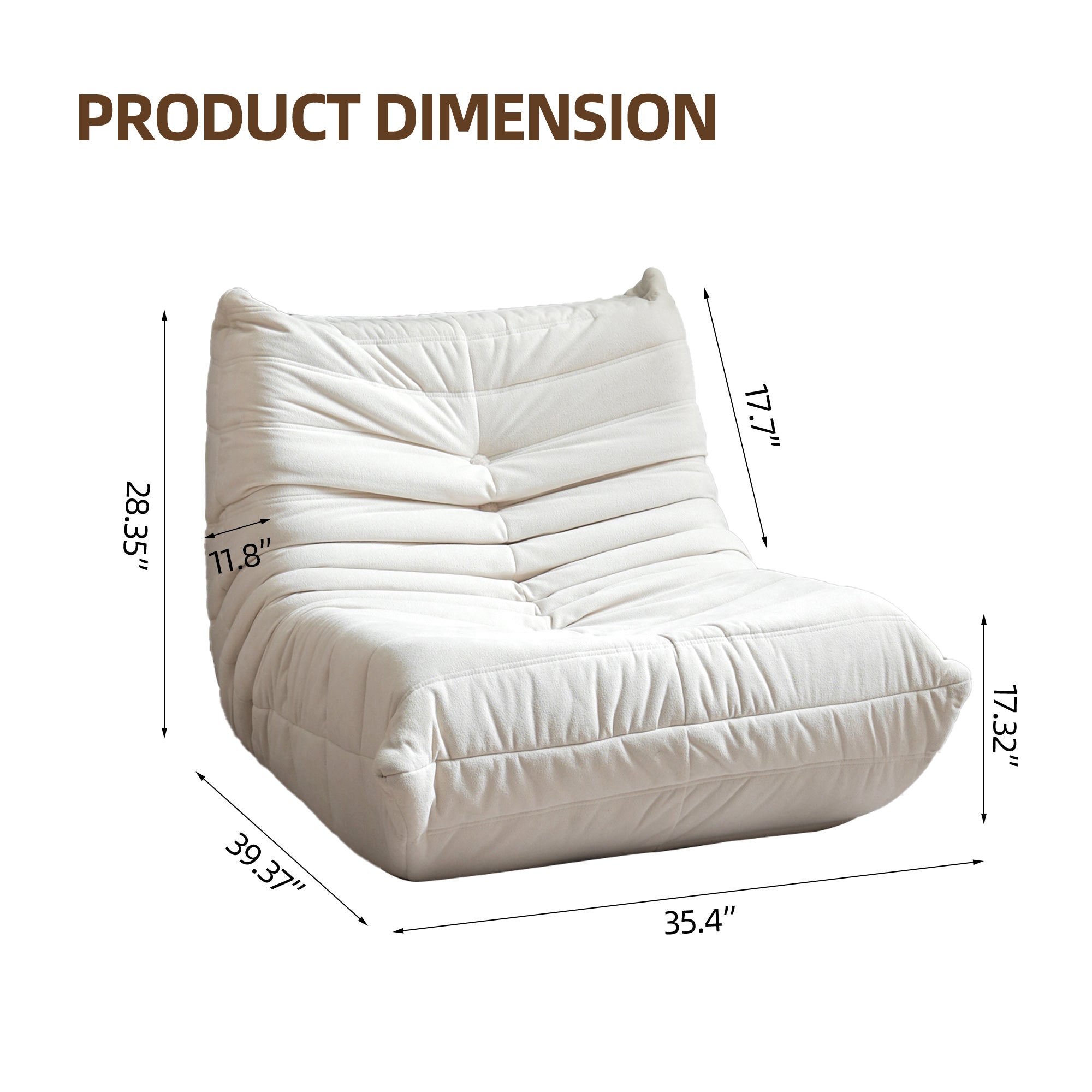 No Installation Bean Bag Lounge Chair