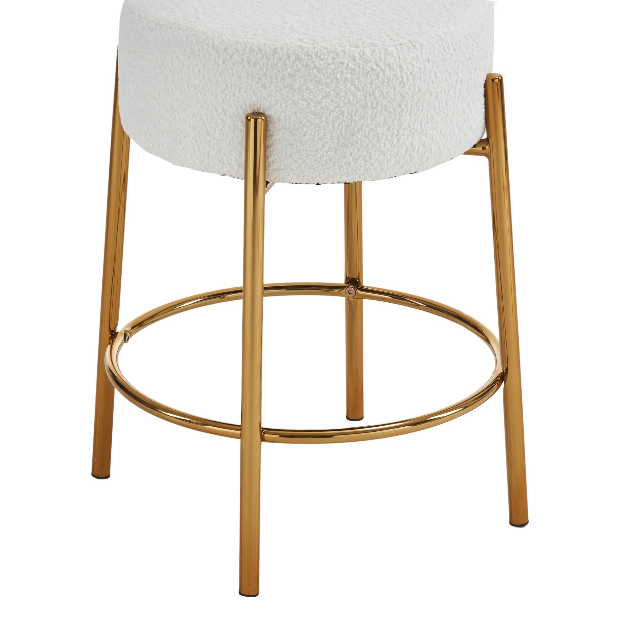 Contemporary Cushioned Dining Stool - Set of 2