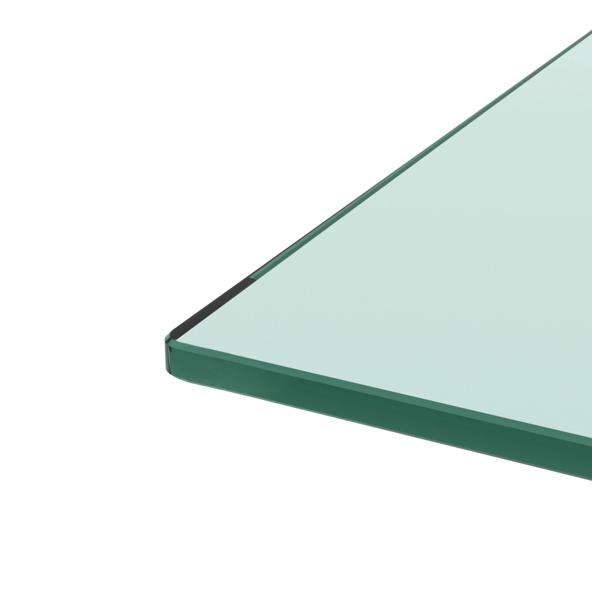 Modern 2-Layer Rectangle Black Glass Coffee Table (Black)