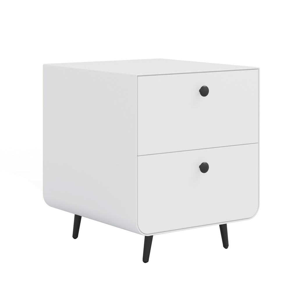 Contemporary Night Stand (White)