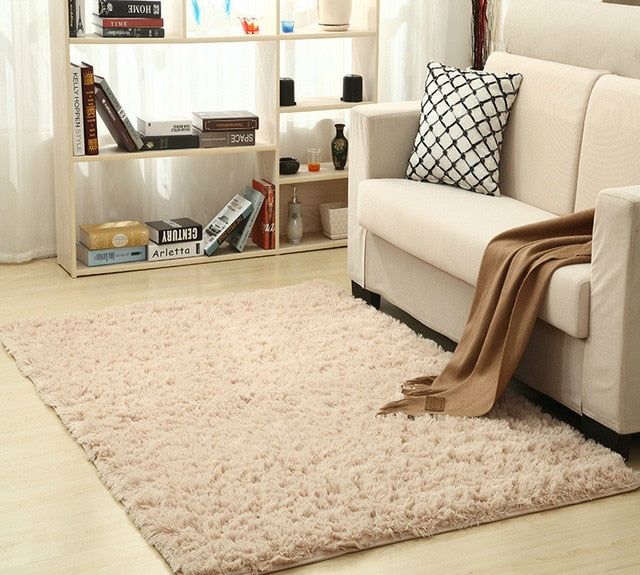 Super Soft Silk Wool Area Rug