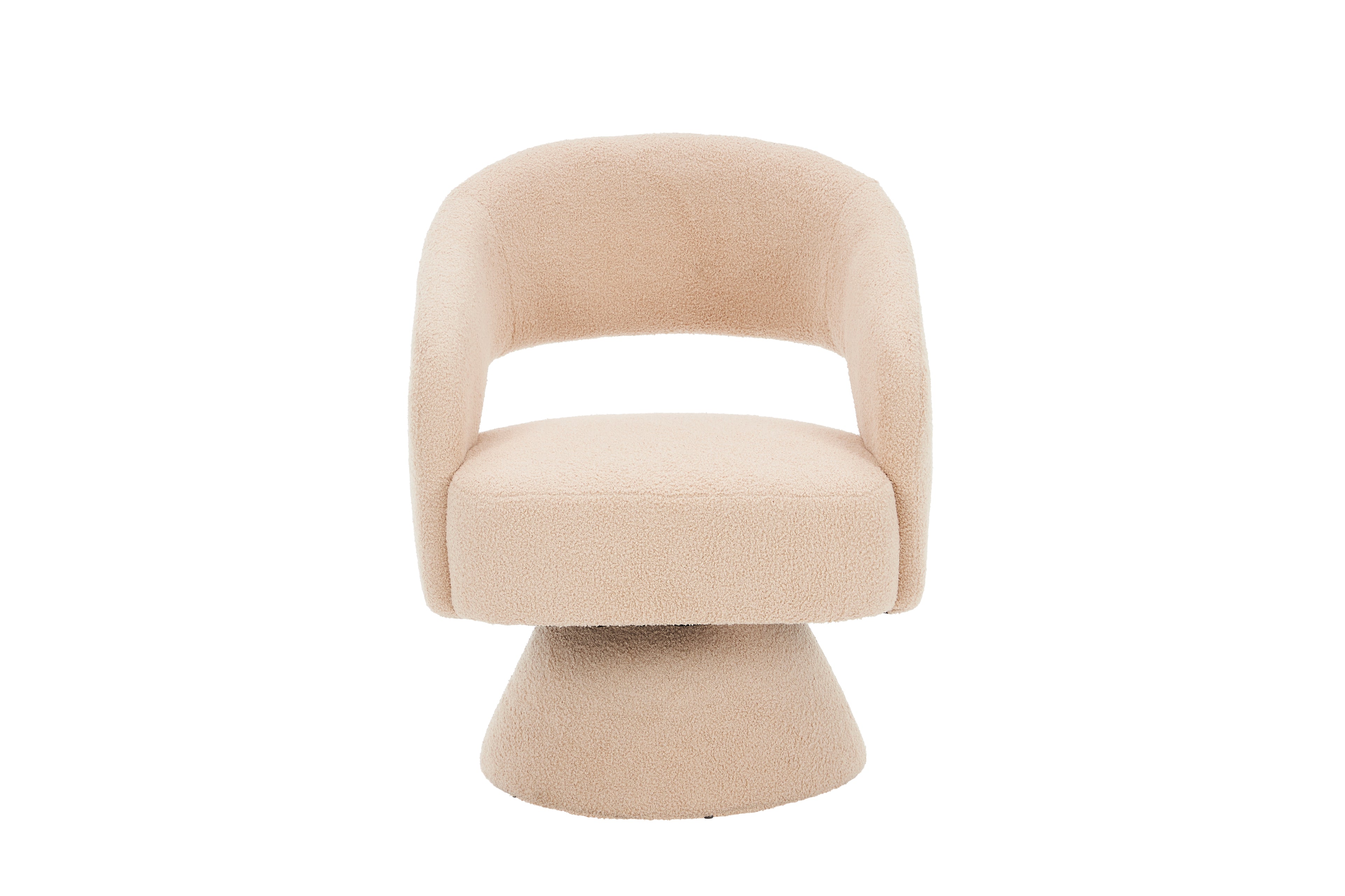Swivel Teddy Accent Armchair (Nude)