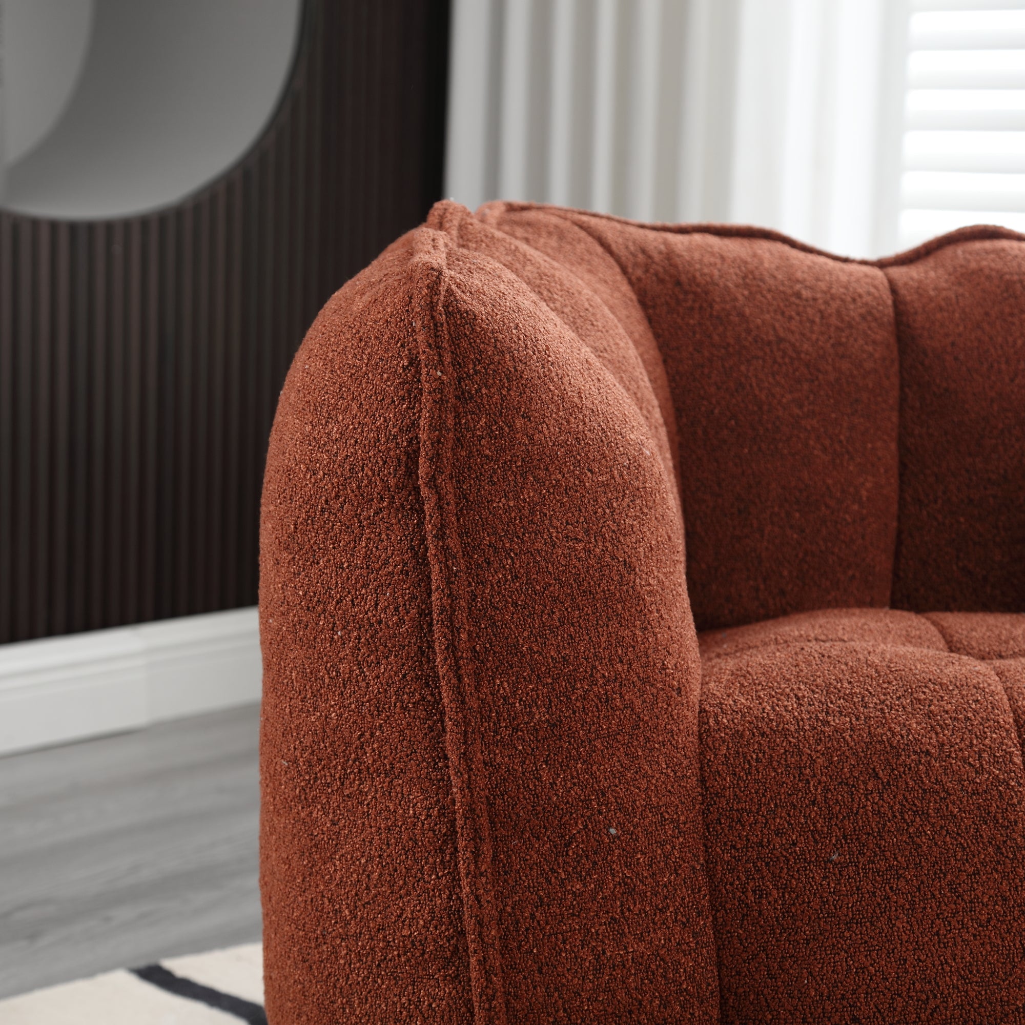 Plush Foam Lounger w/ Ottoman