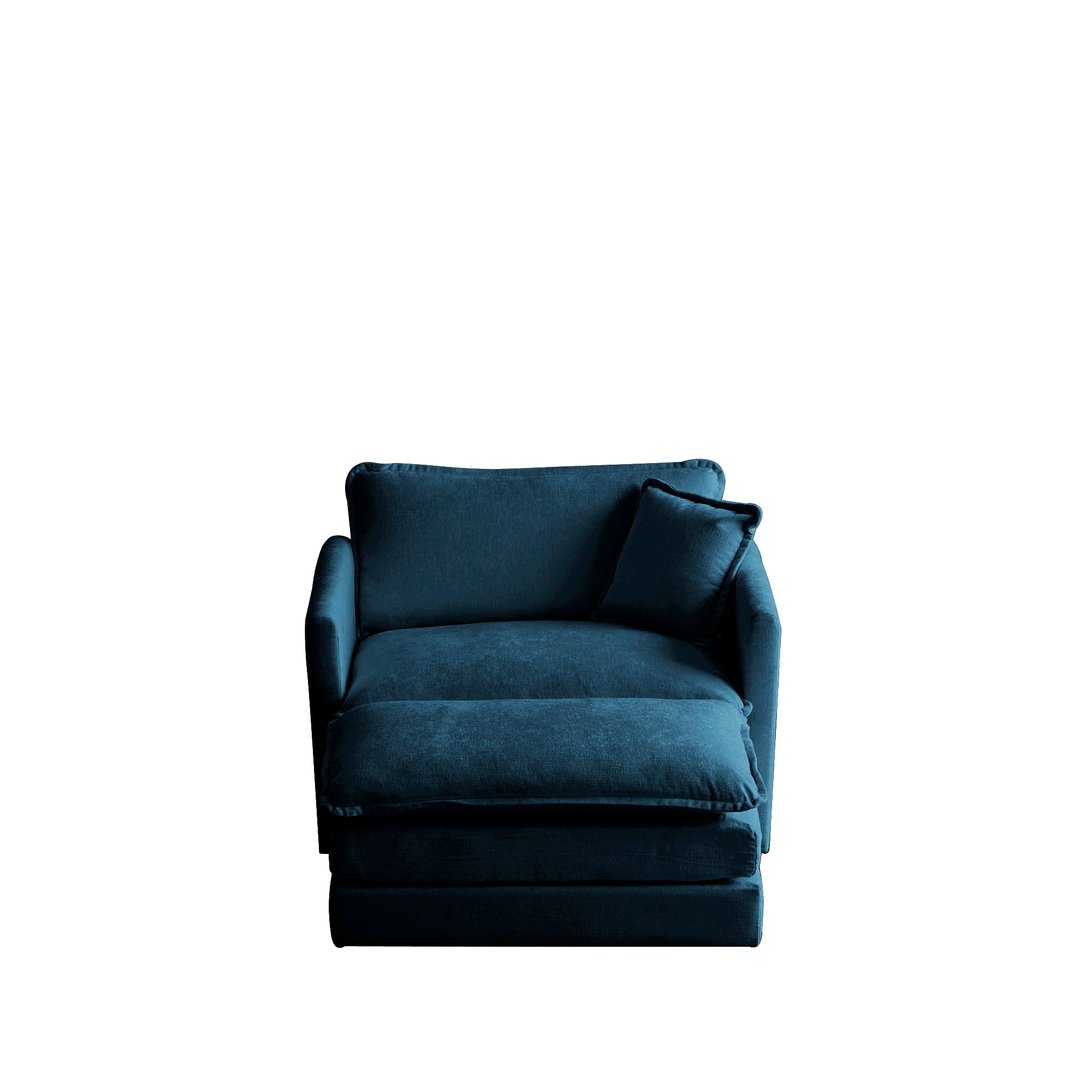 Modern Accent Chair w/ Ottoman