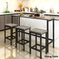 Gray 4-Piece Counter Height Table Set