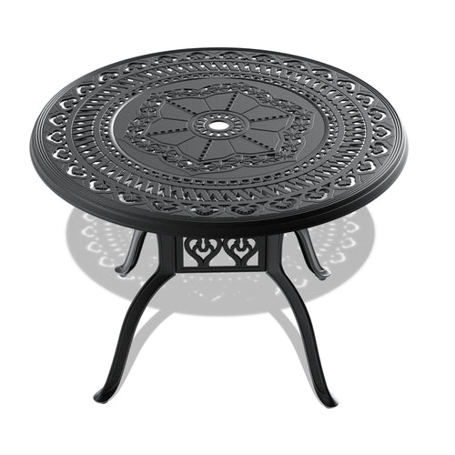 5-Piece Set Of Cast Aluminum Patio Furniture w/ Cushions