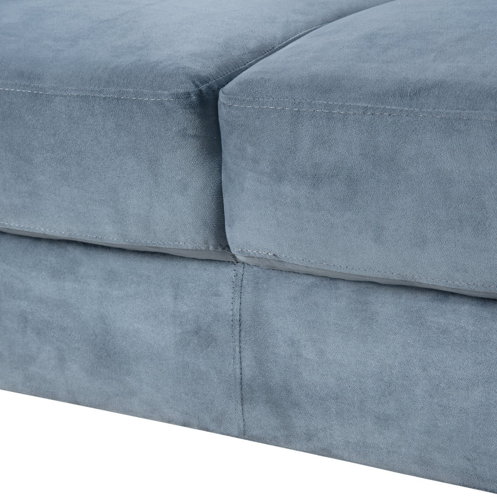 Comfortable Chenille Sectional Sofa (Gray)