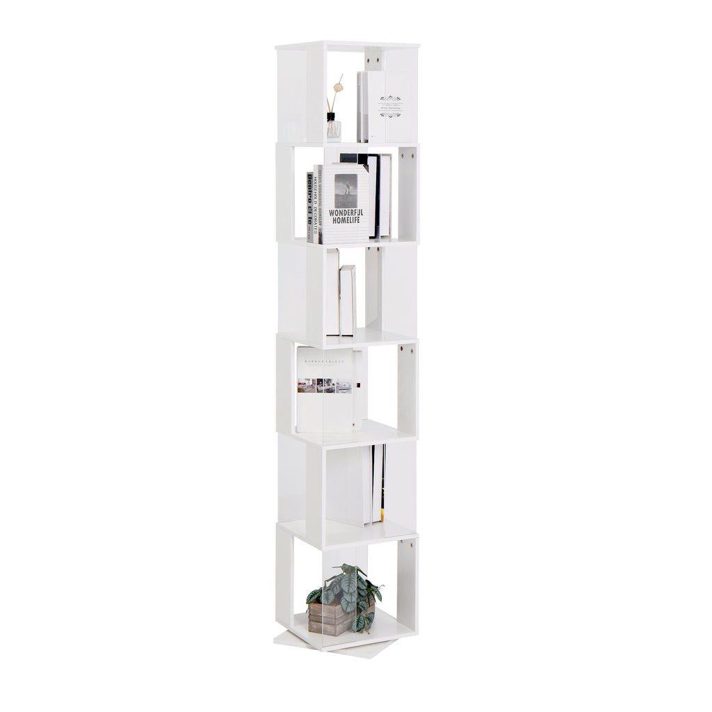 6-layer Rotating Bookshelf