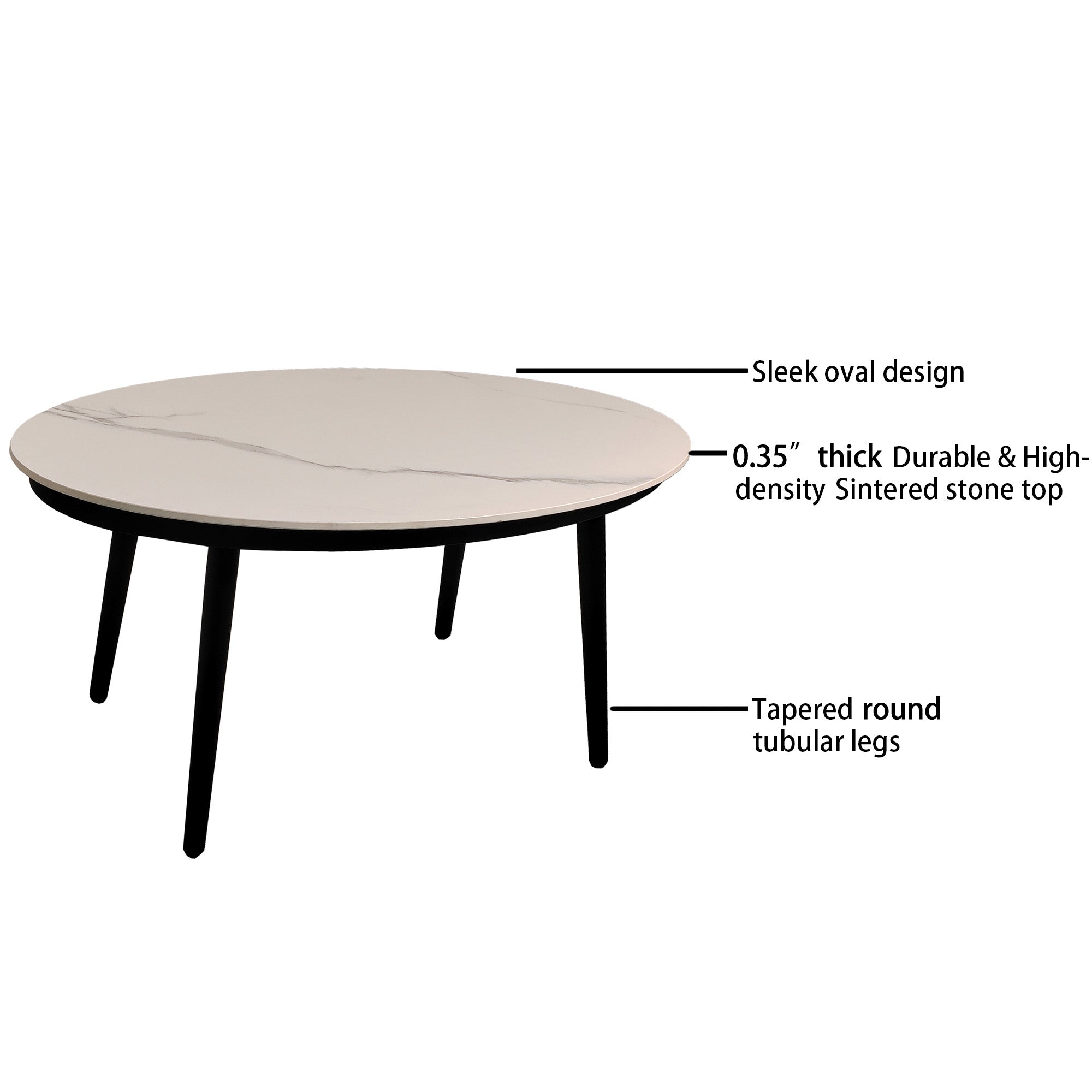 5PC Outdoor Patio Furniture - Modern Chat Sofa Set