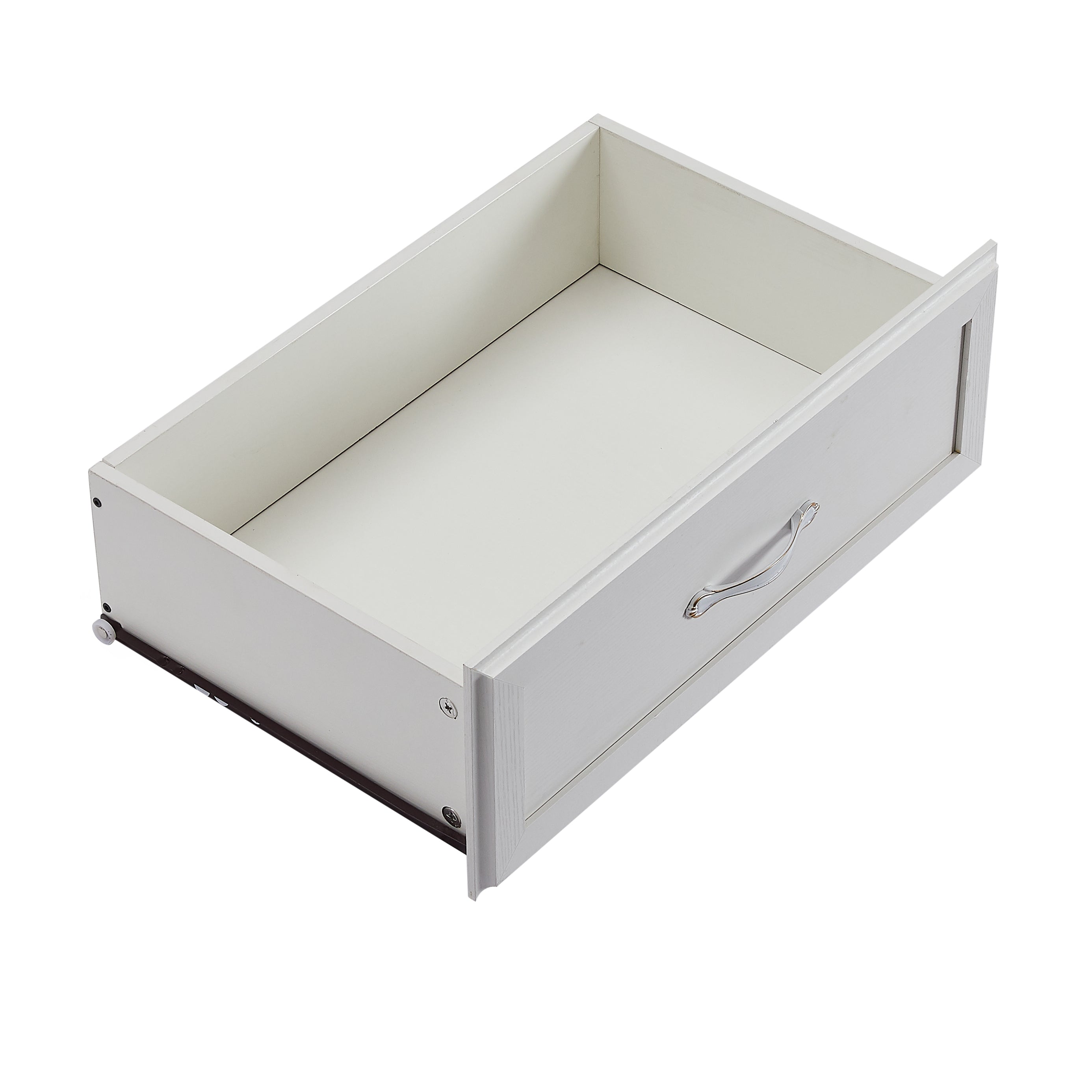 9 Drawer Dresser w/ Antique Handles (White)