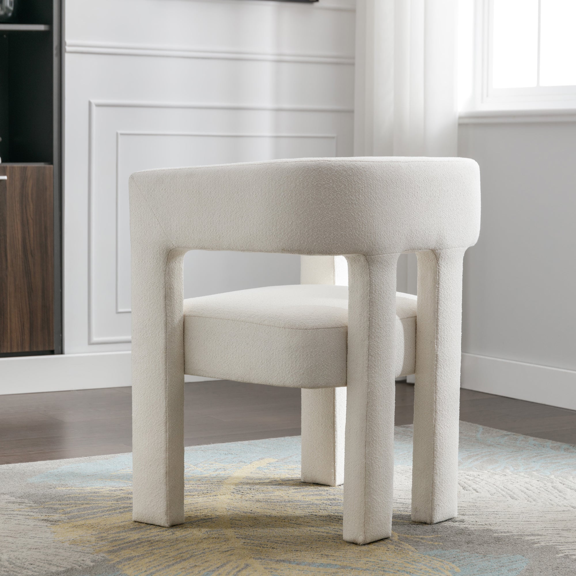 Contemporary Accent Chair (Beige)
