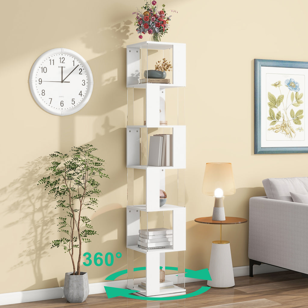 6-layer Rotating Bookshelf