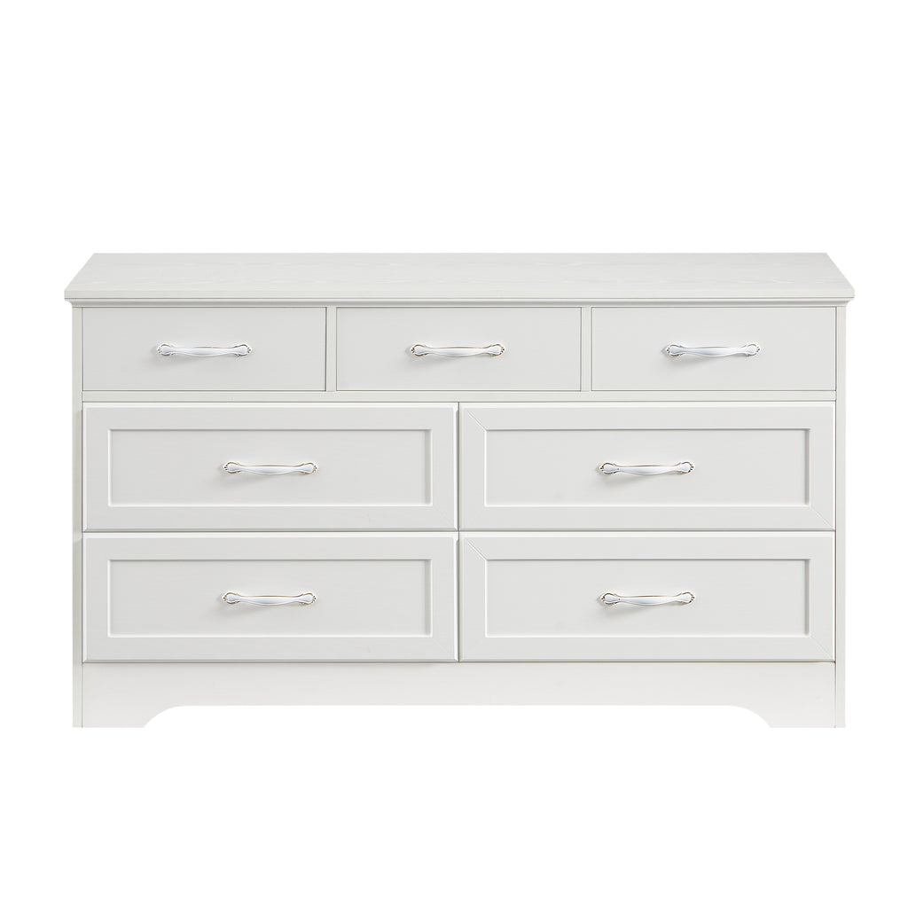 Chic 7 Drawers w/ Chest (White)