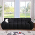 Bouclé Sofa & Cloud Pillow Ensemble
