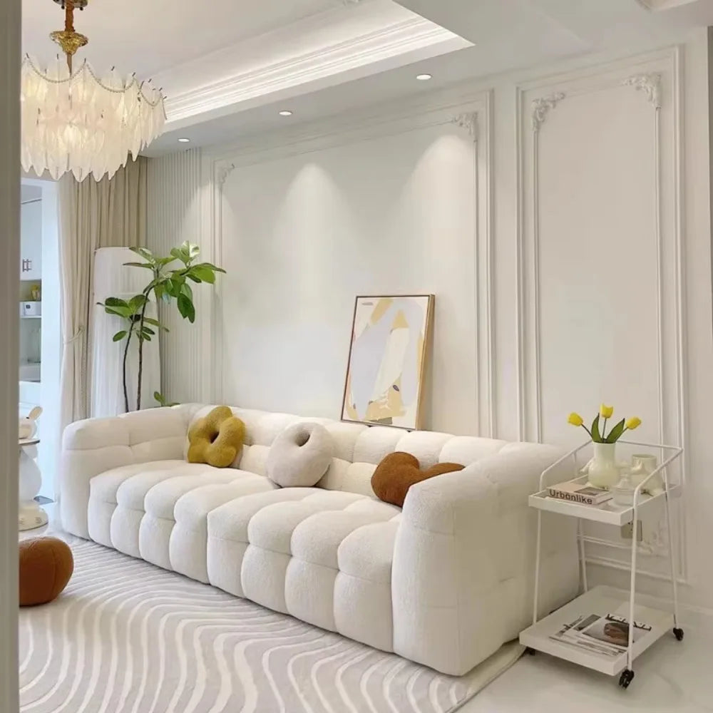 Luxury European Plush Living Room Sofa