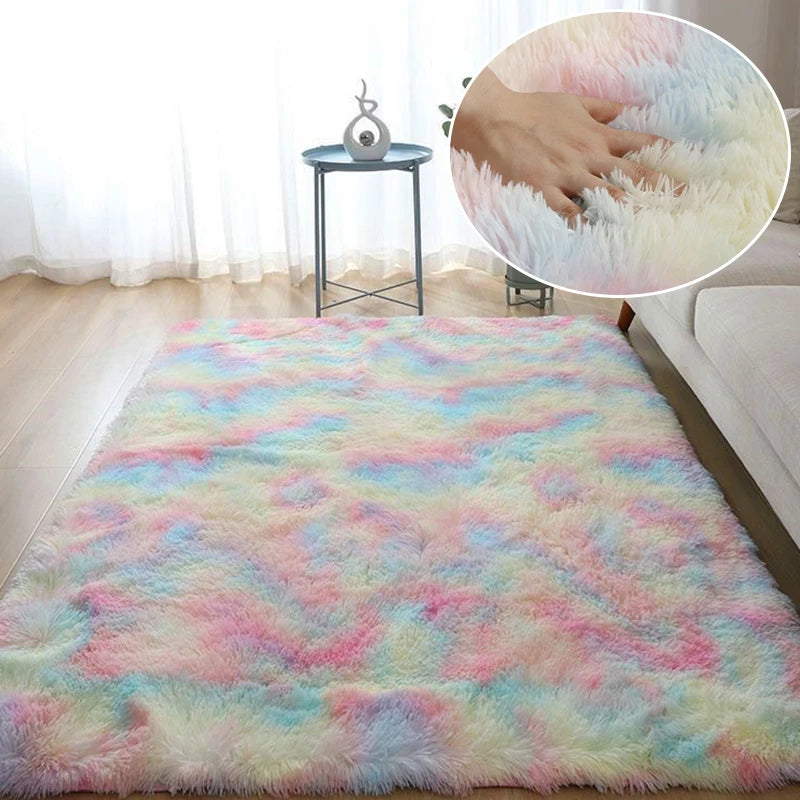 Cloud-Loom Solitaire Area Rug